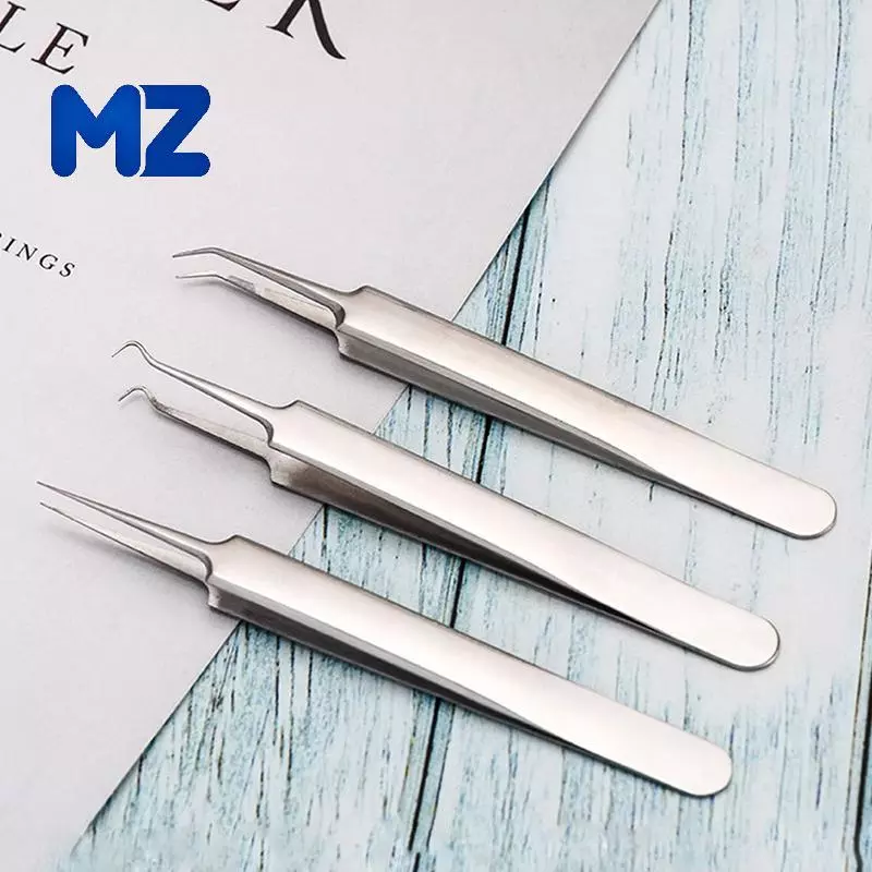 [MZ] แหนบเข็ม Blahead Pimples Removal Pointed Bend Head Face Care Tools