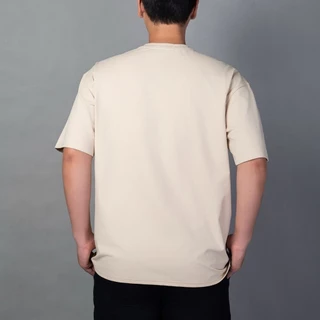 B&R เสื้อยืดแขนสั้น การออกแบบกระเป๋า สีล้วน ทรงหลวมเรียบง่าย สไตล์เกาหลีแมทช์ลุคง่าย