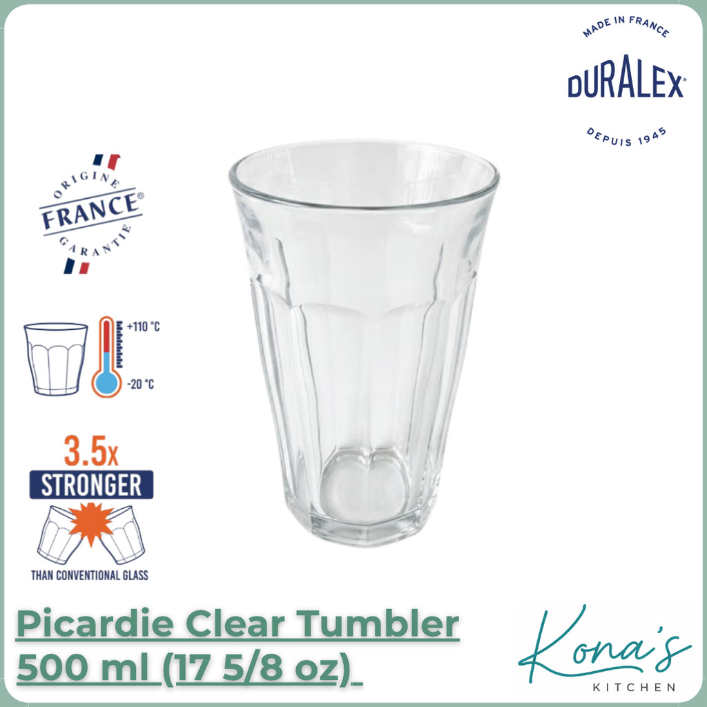 Duralex Picardie Clear Tumbler 50 cl (17 5/8 oz) / Duralex Glass 500 Ml (1030AB06)