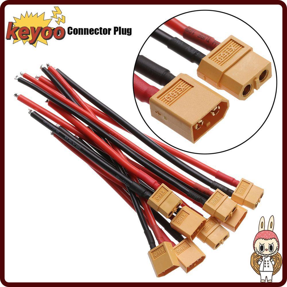 KEYOOL สาย Dual Extension อะไหล่ 12 AWG/14 AWG สายไฟอุปกรณ์เสริม 10 ซม./15 ซม.ขั้วต่อแบตเตอรี่