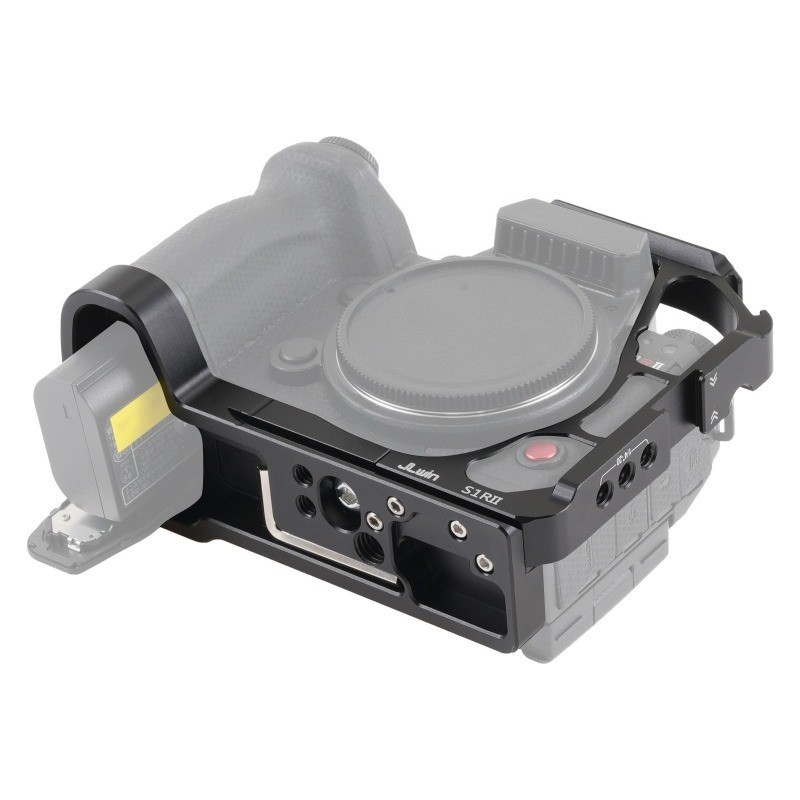 กรงกล้องโลหะครึ่งสําหรับ Panasonic Lumix S1RII/S1II/S1IIE | พร้อมที่จับด้านข้างและแผ่นปล่อยอย่างรวดเ