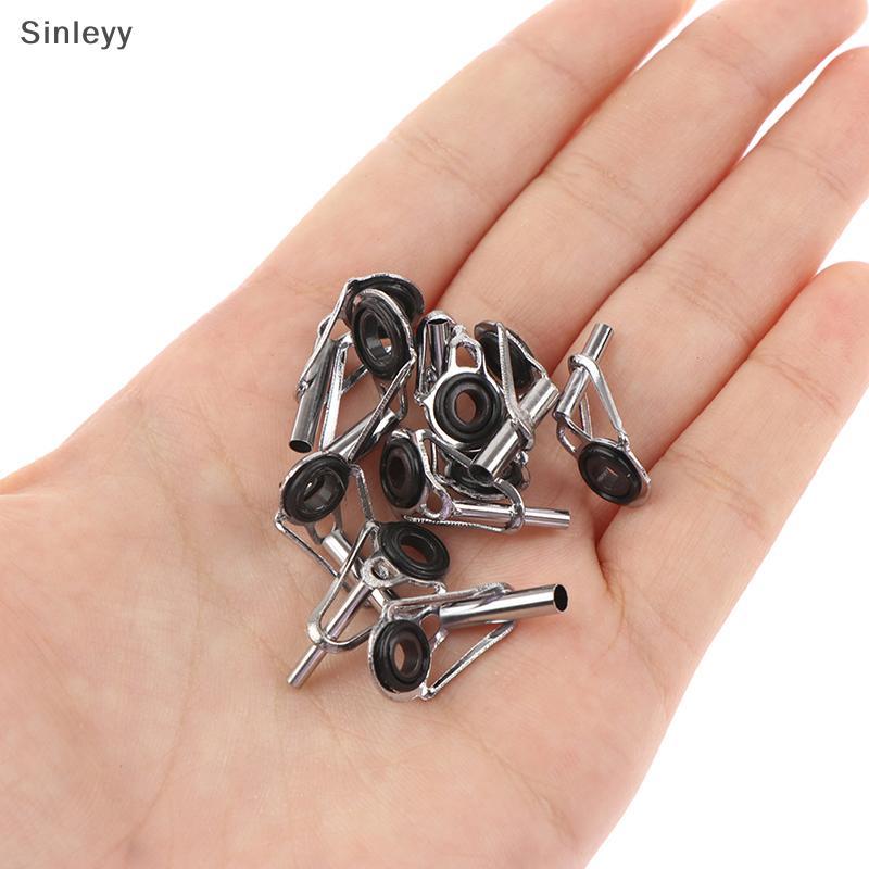 NLE 80 ชิ้น/กล่อง size1-10 # Fishing Rod Guide Tip Repair Kit ชุด DIY Eye แหวนตกปลา Rod Guide Fishin