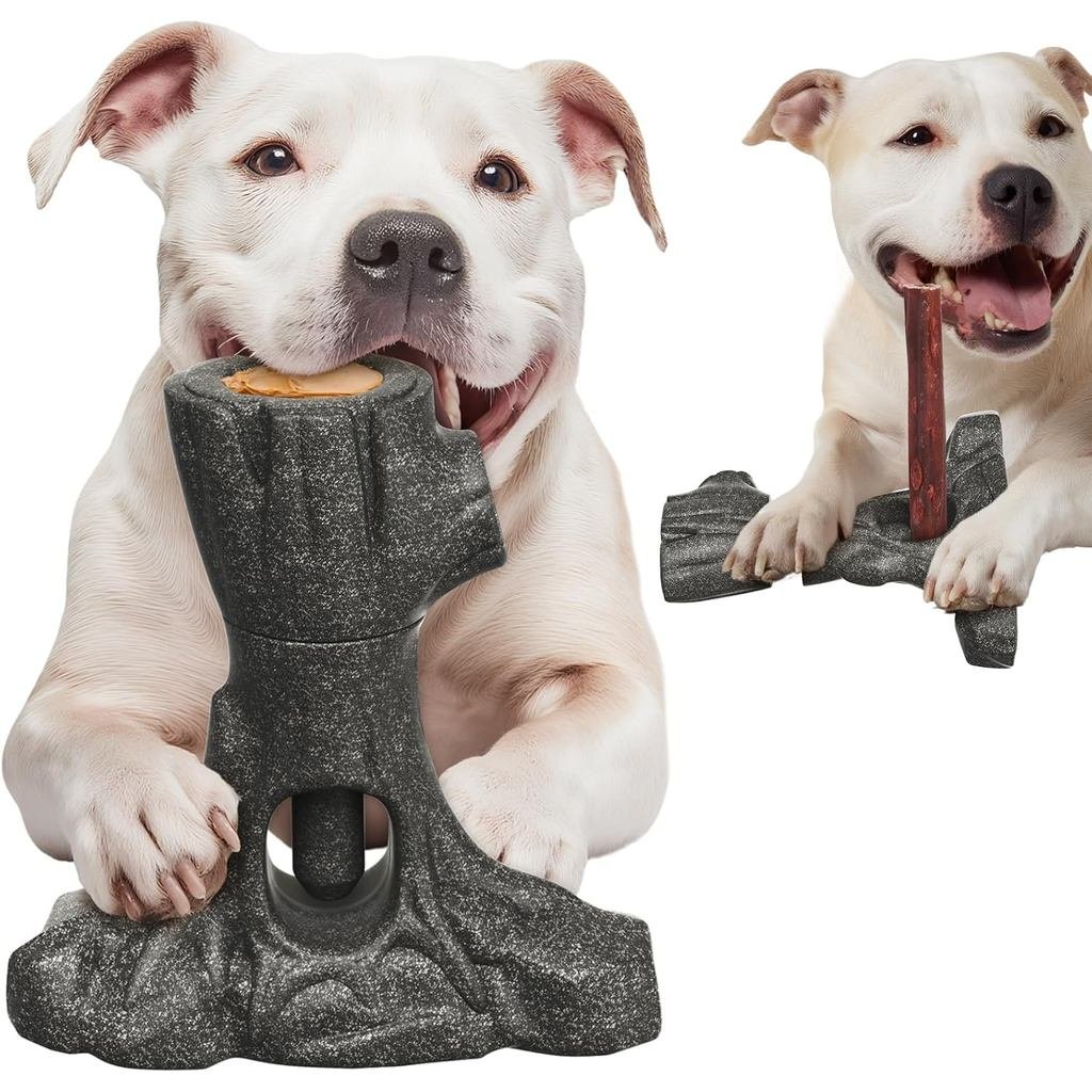 Bully Stick Holder สําหรับสุนัข,Tough Chewของเล่นสําหรับAggressive Chewers, Anti-Chking Dog Stick Ho