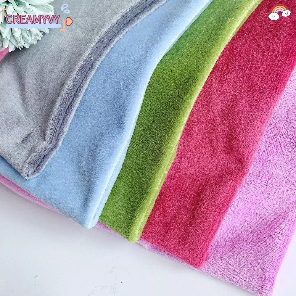 ผ้าพัชเวิร์คเนื้อนุ่ม ขนาด 45x50 ซม. สไตล์สีทึบ เหมาะสำหรับทำของเล่น