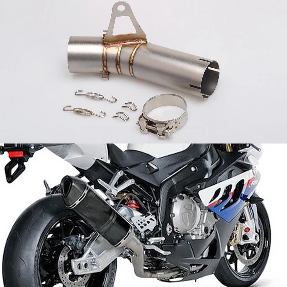 GF รถจักรยานยนต์ท่อไอเสียกลางLinkท่อท่อสำหรับBMW S1000RR S1000 RR 2008 2009 2010 2011 2012 2013 2014