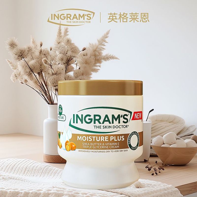 South Africa INGRAM INGRAM INGRAM Shea Butter วิตามินอี Moisturizing Body Cream 450ml Moisturizing R