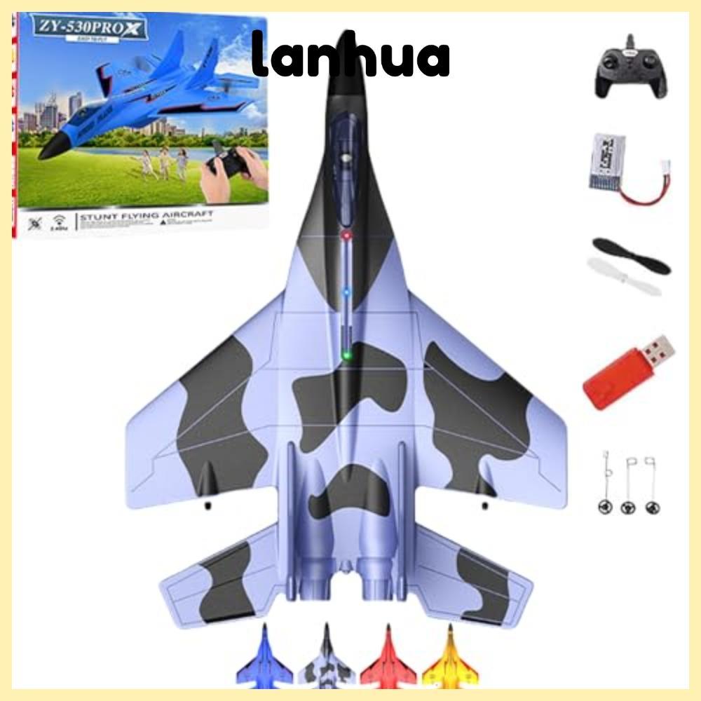 LANHUA 2.4ghz Rc รีโมทคอนโทรลเครื่องบินรบ, ZY-530 โฟมรีโมทคอนโทรล Fighter Jet, ความคิดสร้างสรรค์ USB