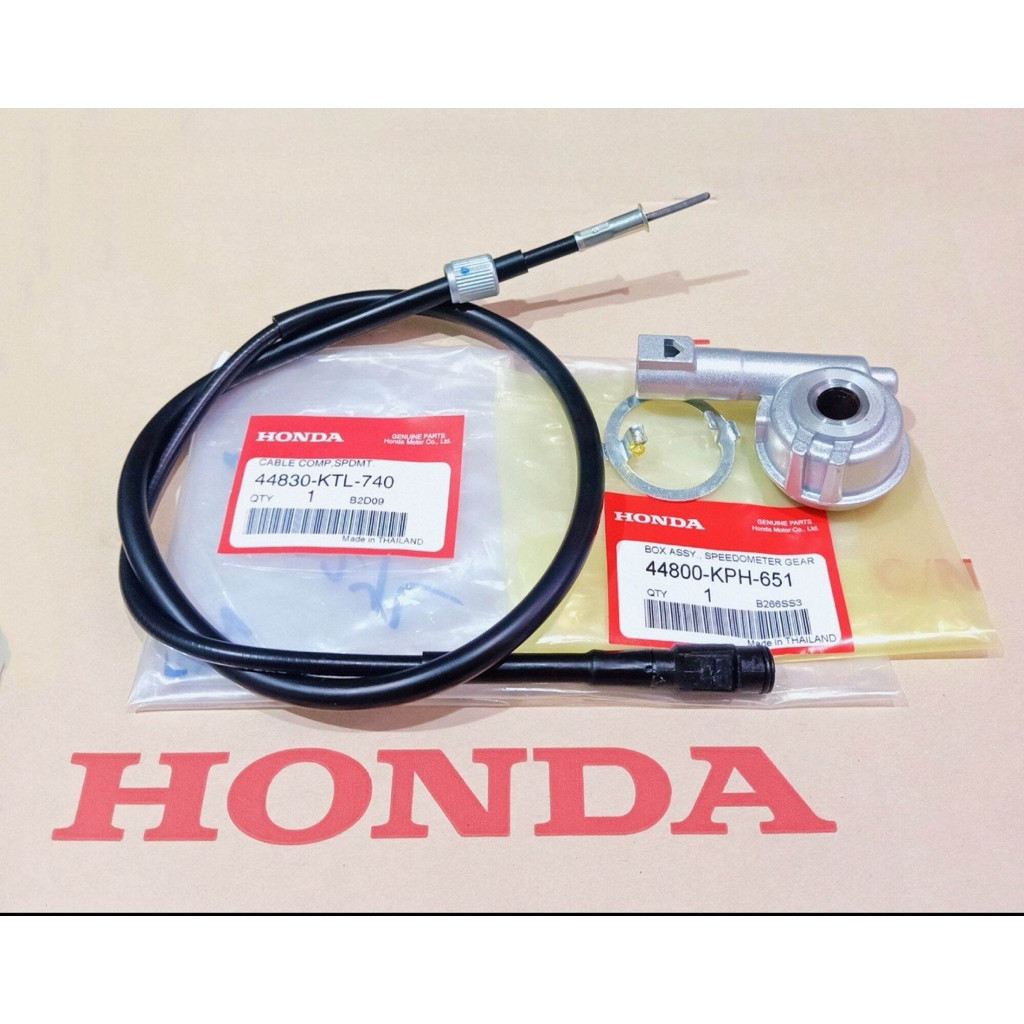 สายไมล์ พร้อม กระปุกไมล์ HONDA (แท้) เวฟ125R / WAVE125R / WAVE100s U-Box/ เวฟ100S U-Box ปี2005