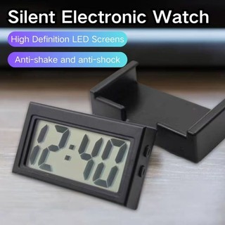 Mini Car Clock Time Self-Adhesive Bracket Vehicle Electronic Portable  Digital Clock