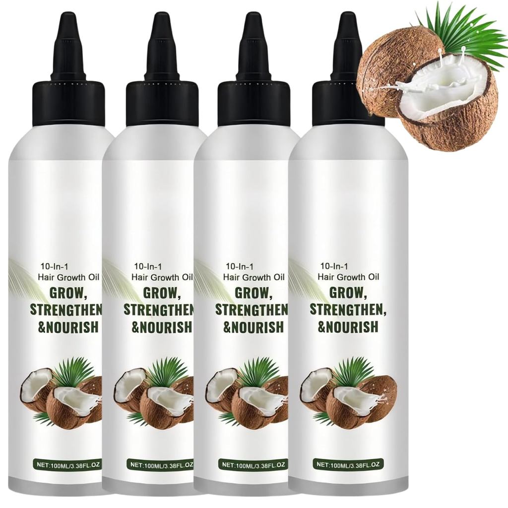Crown Naturale 10 n 1 Chebe Oil for Hair Growth, Chebe Powder for Hair Growth, Oil Bottles for Hair 