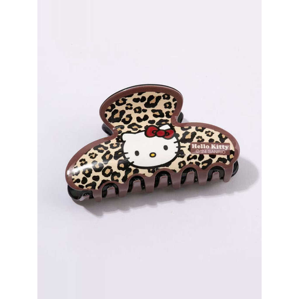 กิ๊บ sanrio กิ๊บsanrio แท้ คลิปหนีบผมดีไซน์การ์ตูน Sanrio Katie กับลายเสือดาว สไตล์.square