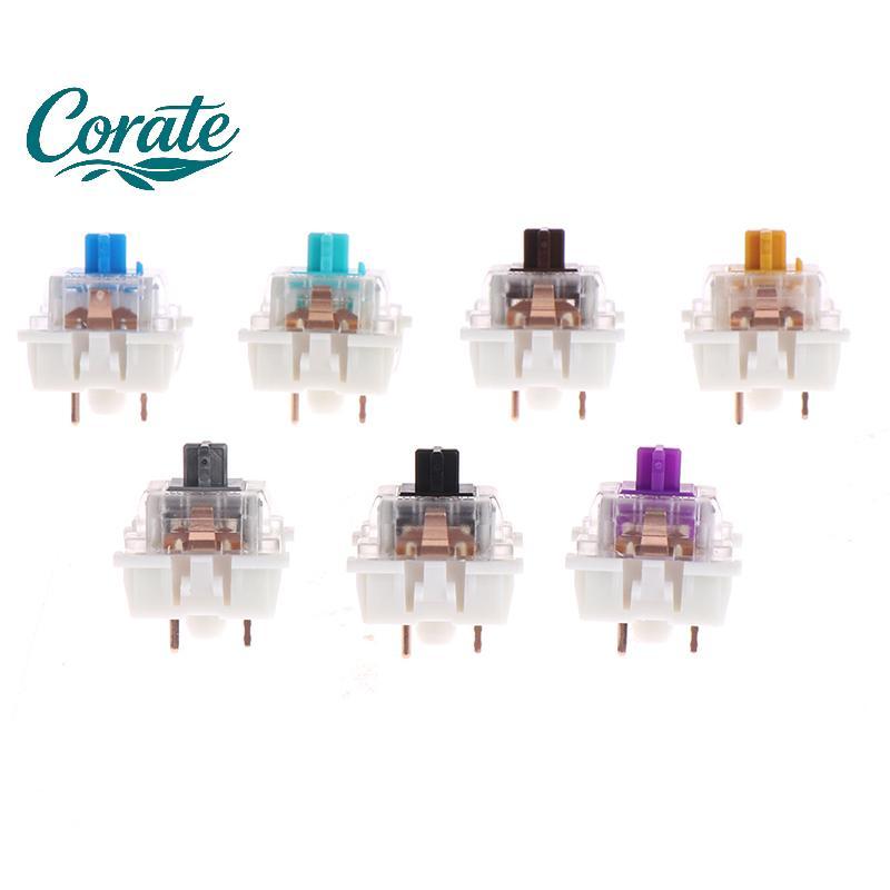[Crate] 10 ชิ้น/ล็อต outemu mx switch 3 pin คีย์บอร์ดแบบกลไก bla blue brown switch