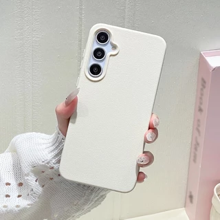 สีทึบหนัง เคส For Samsung A56 A55 A07 A17 A37 A57 A06 A16 A05S A15 S24 S23 S25 S26 Ultra FE A26 A27 A35 A36 กกันกระแทก