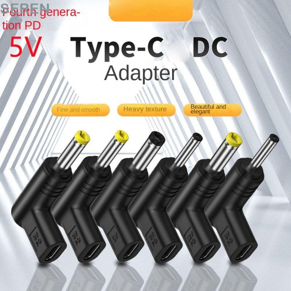 SEREN USB C PD to DC Power Connector, 5V 9V 12V Universal Type C to DC Jack Plug, Type-C PD Converte
