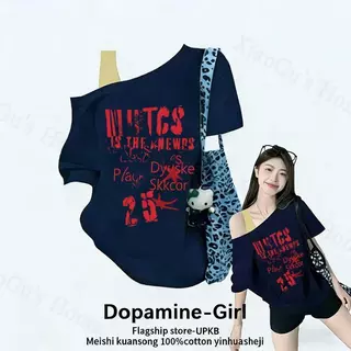 "เสื้อเซ็กซี่แซ่บๆ " เสื้อคนอ้วนเซ็กซี่ไซส์ใหญ่ เสื้อปาดไหล่ผู้หญิง เรียบง่าย หลากสี ผ้าใส่สบาย สไตล์เกาหลี ทันสมัย