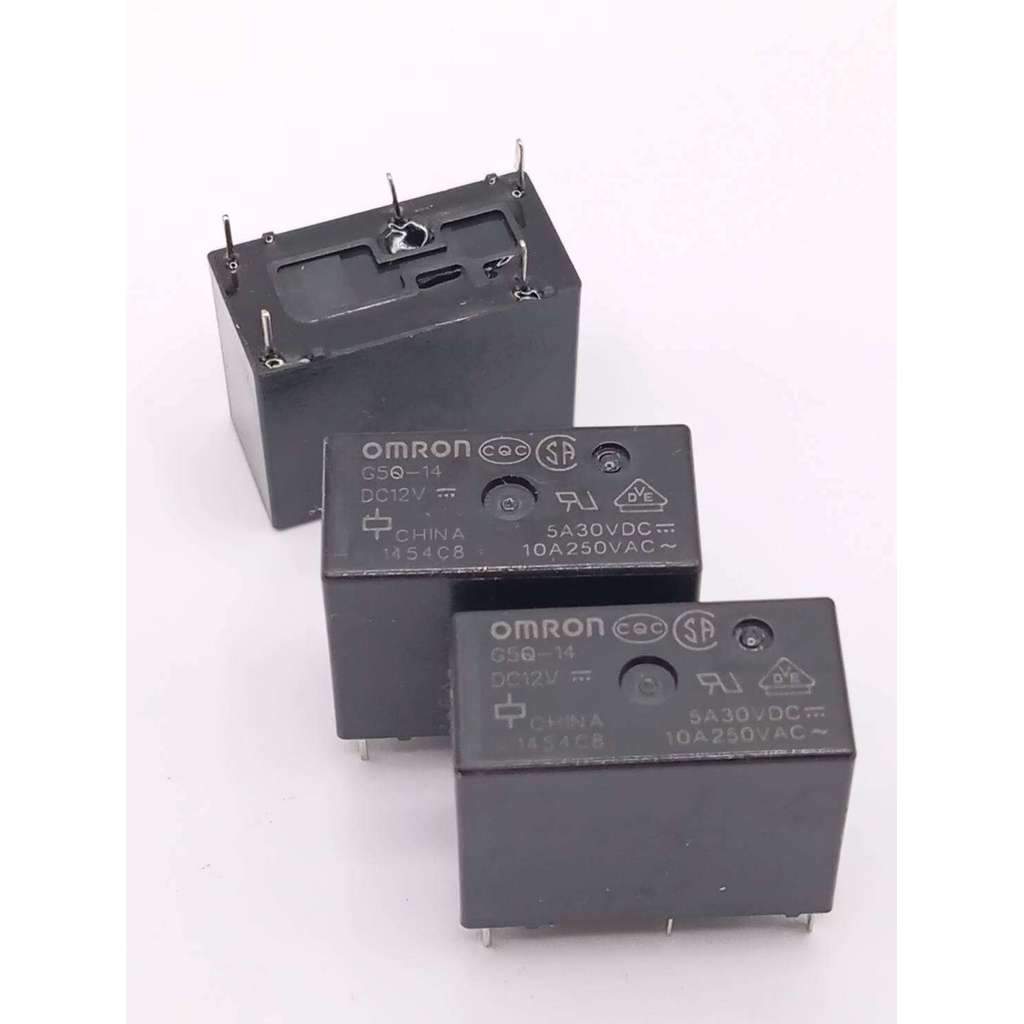 แท้ทนทาน Relay G5Q-14  DC12V  รีเลย์  12V  5ขา 10A