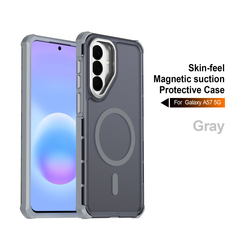 เกราะแม่เหล็ก Frosted เคสโทรศัพท์สําหรับ Samsung Galaxy A57 5G A37 A56 A36 A27 A17 A07 A26 A06 M17 F17 Heavy Duty Hybrid ป้องกันไร้สายชาร์จ Hard กันชน Cover