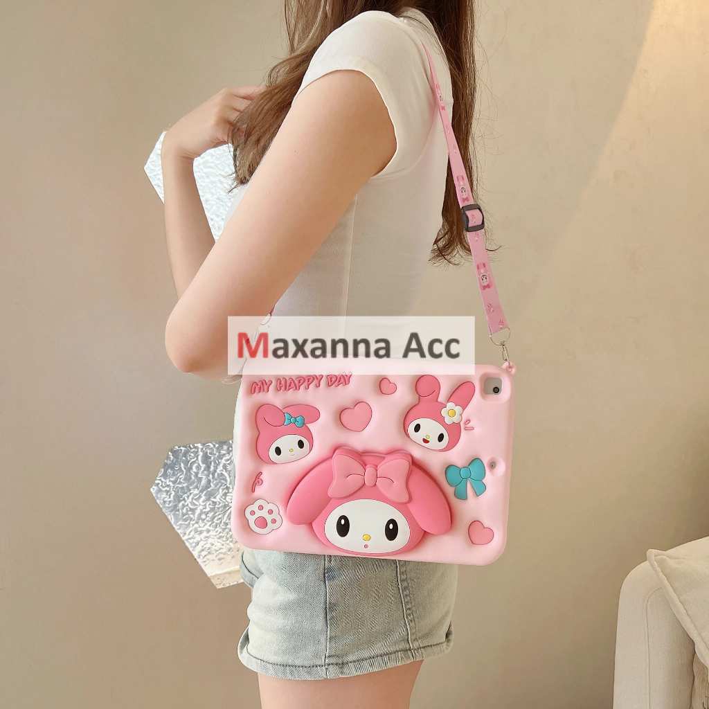 [MAXNA] 3D การ์ตูน Melody Telescopic Bracket เคสแท็บเล็ตสําหรับ iPad Mini 6, iPad Mini 7 เคสเด็กสําห