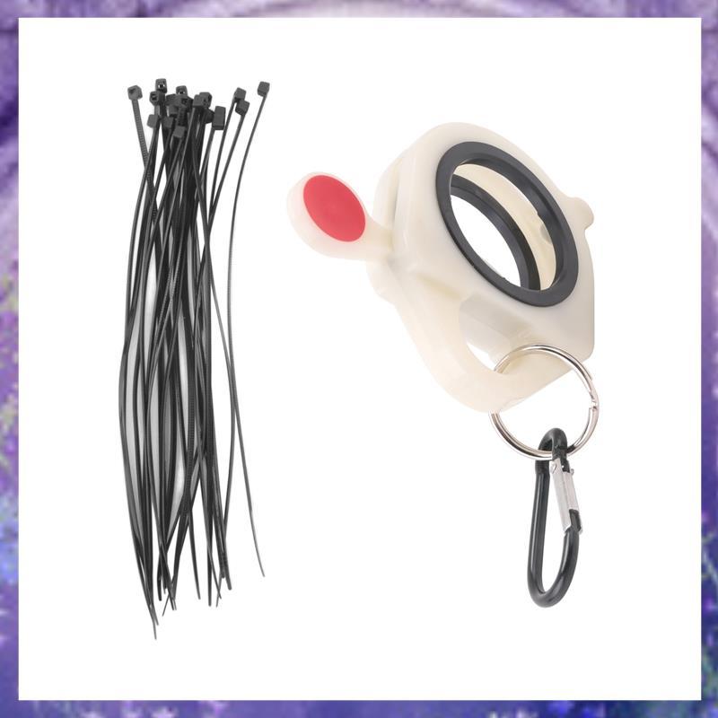 [PM] Zip Ties Holder Keeper สําหรับสายไฟแบบพกพาฮาร์ดแวร์เครื่องมือจัดเก็บเรืองแสงใน Dark Zip Tie Org
