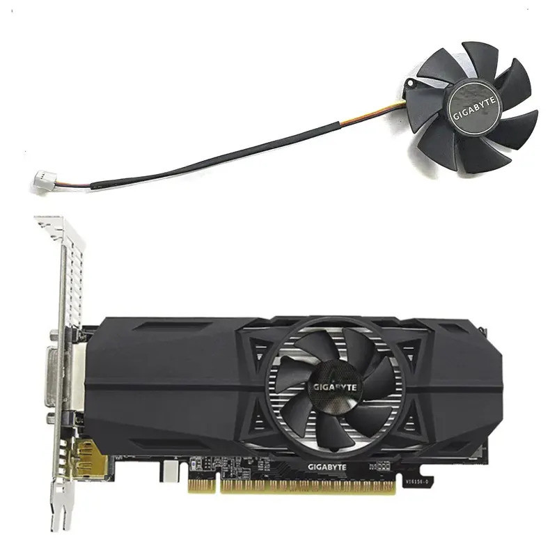 Kankeirr FS1250-S2053A 47 มม.3PIN Gigabyte GTX 1050 OC GPU cooler เหมาะสําหรับ Gigabyte GTX1050/1050