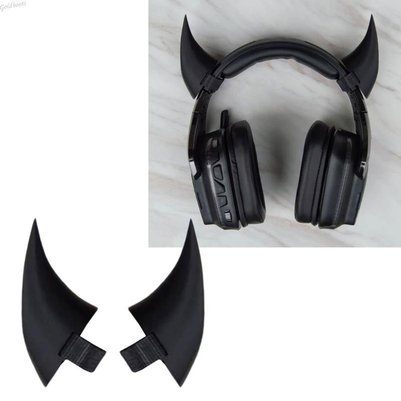 GB การตกแต่งหูฟังสไตล์ Devil Horns ที่ไม่ซ้ํากันสําหรับการเล่นบทบาทและธีม