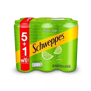 [สินค้าส่งด่วน] ชเวปส์เครื่องดื่มมะนาวโซดา 330มล.X6 SCHWEPPES MANAO SODA 330ML.X6