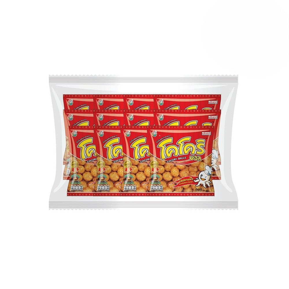 โคโครินักเก็ตรสปลาหมึก 10กรัม แพ็ค12 COCORI NUGGET CUTTLEFISH 10 G. PACK 12