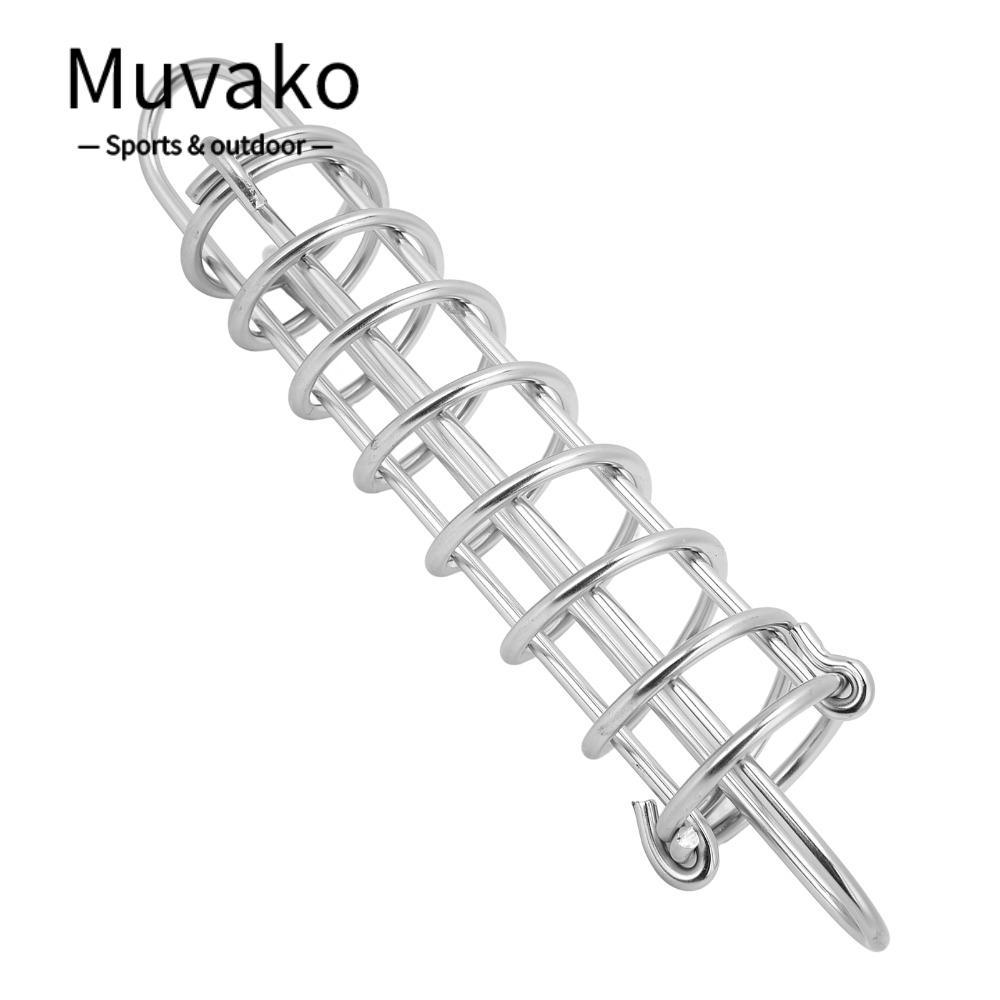 MUVAKO Boat Docking Spring, 304 สแตนเลส 270 มม.Mooring Spring, Marine Grade Snubber Springs Shock Ab