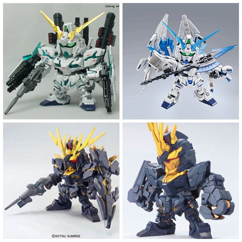QY Start Over SD BB Warrior Unick Doom Unicorn Banshee No. หุ่นยนต์โมเดลประกอบ 2 ตัว