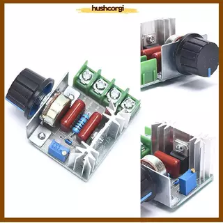 [hushcorgi] หรี่ไฟ 220V 2000W ตัวควบคุมความเร็ว สวิตช์หรี่ไฟ เครื่องปรับแรงดันไฟฟ้าอิเล็กทรอนิกส์ สต็อกใหม่