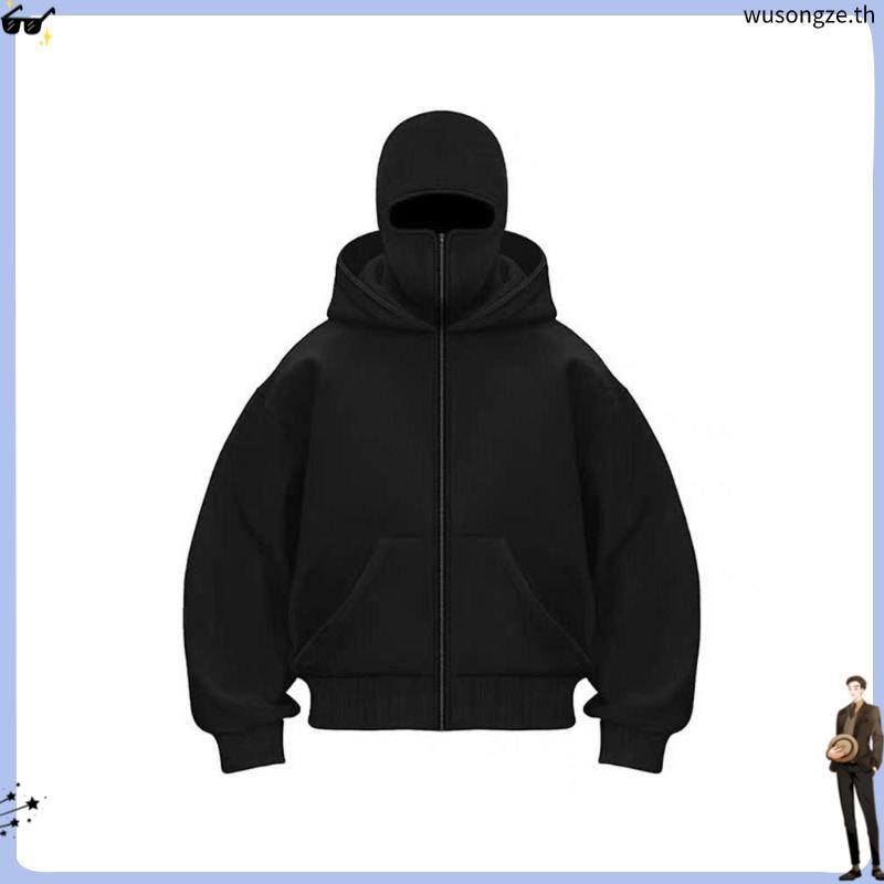 ล่าสุด Boxy Balaclava Hoodie Boxy Denim Hoodie Unisex