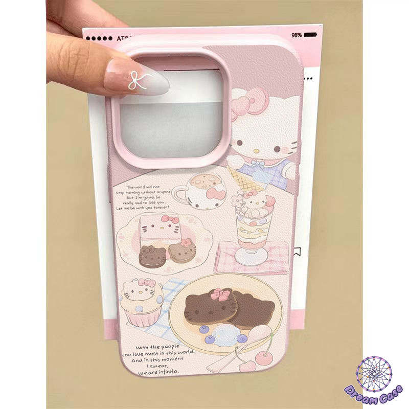 เคสไอโฟน 17 สำหรับ IPhone 13 15 17 AIR 11 16 12 14 Pro Max 15 7 8 14 Plus XR เคสTPUหนังนุ่ม ลายแมวขนมหวาน คู่รัก มินิมอล