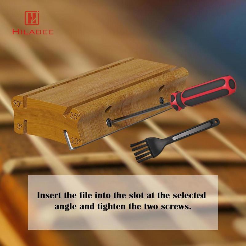 [UsusexaMY] Fret Crowning File สี่มุมไม้ Fret Wrap สําหรับกีตาร์ไฟฟ้าเบส Professional Luthier