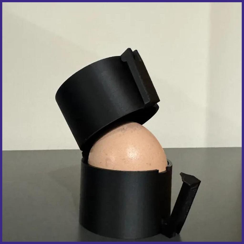 Egg Sheller Anti-Cut Manual Handheld Portable Egg Cracker Tool for Kitchen Home Cooking Food Prep St
