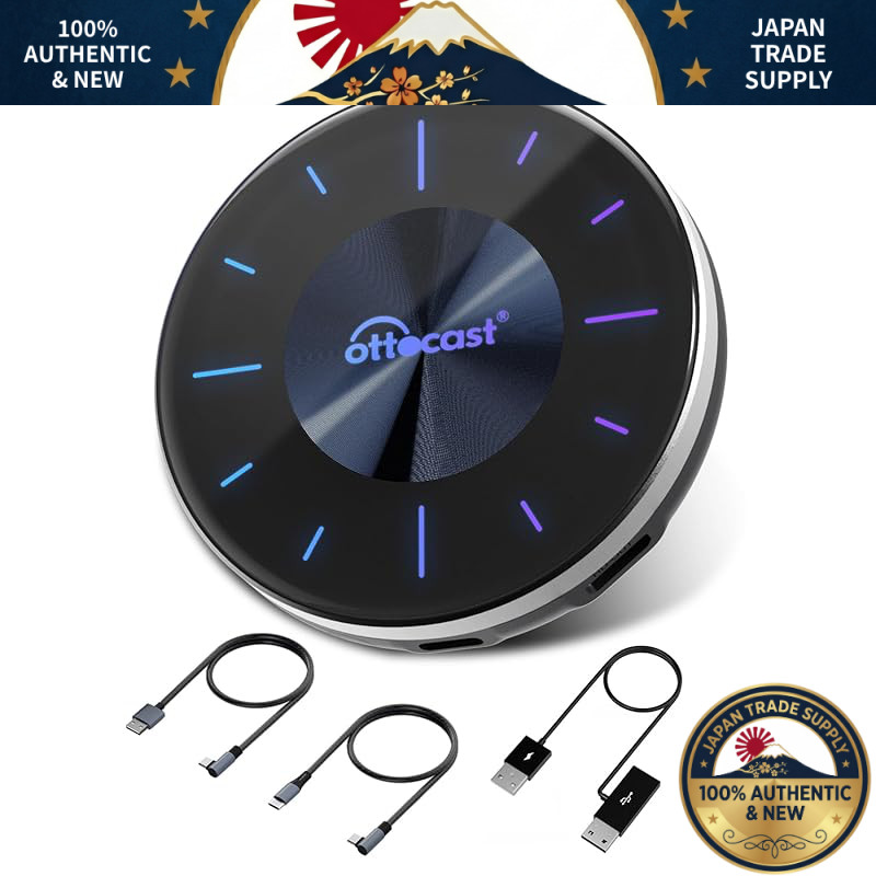 Ottocast OttoAibox P3 Official - New CarPlay AI Box with Android 12, HDMI Output, 8+128GB. Watch You
