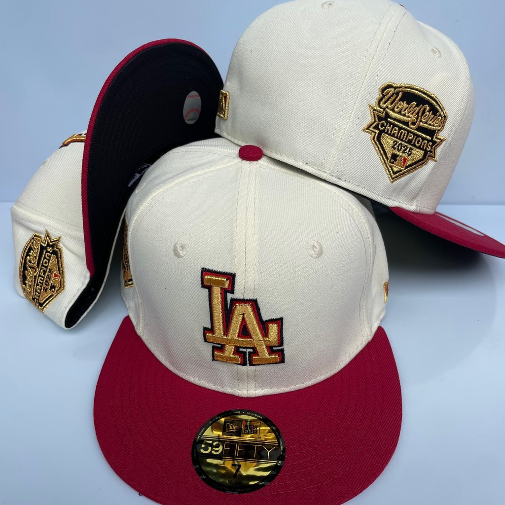 Dodgers Fit Cap Hip Hop Cap ผู้ชายผู้หญิงเบสบอลหมวก Sun หมวก LQWR
