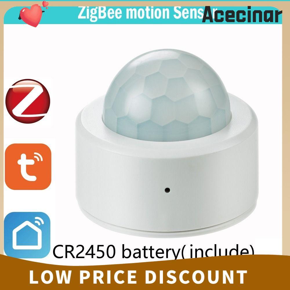 ACECINAR Mini Zigbee, Body อินฟราเรด PIR Motion Tuya สมาร์ท ZigBee, สัญญาณกันขโมยสมาร์ทเซนเซอร์ไร้สา