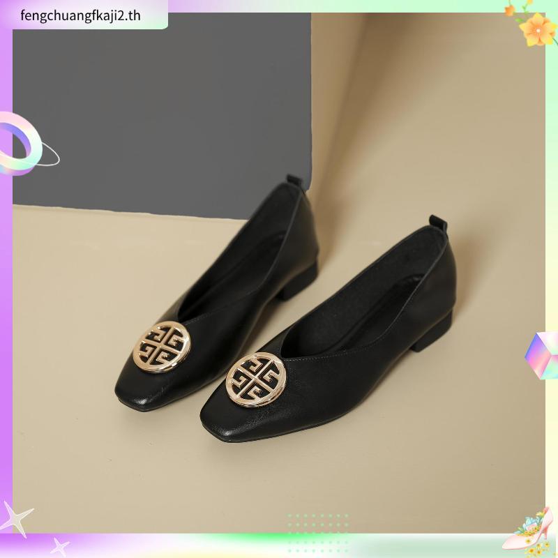 LA BELLA  รองเท้าคัชชูส้นสูงหนังแกะ รุ่น LB AMORE QUEEN MID HEELS