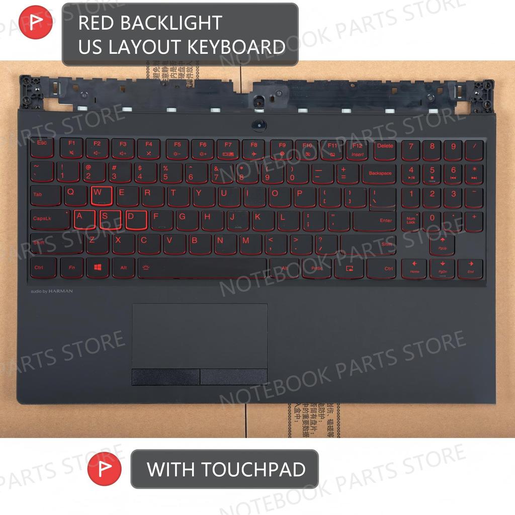 สําหรับ Lenovo Legion Y530-15 Y530-15ICH Y540-15 Y540-15IRH Y540-15ICH Palmrest + คีย์บอร์ด + หน้าจอ