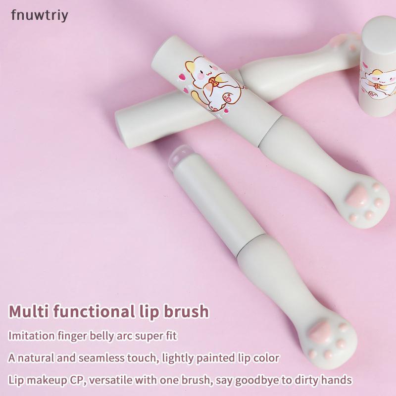 [fnuwtriy] แปรงทาปากซิลิโคนพร้อมฝาปิด แปรงคอนซีลเลอร์ มุม ลิปบาล์ม ลิปกลอส หัวมุม แปรงคอนซีลเลอร์ แม