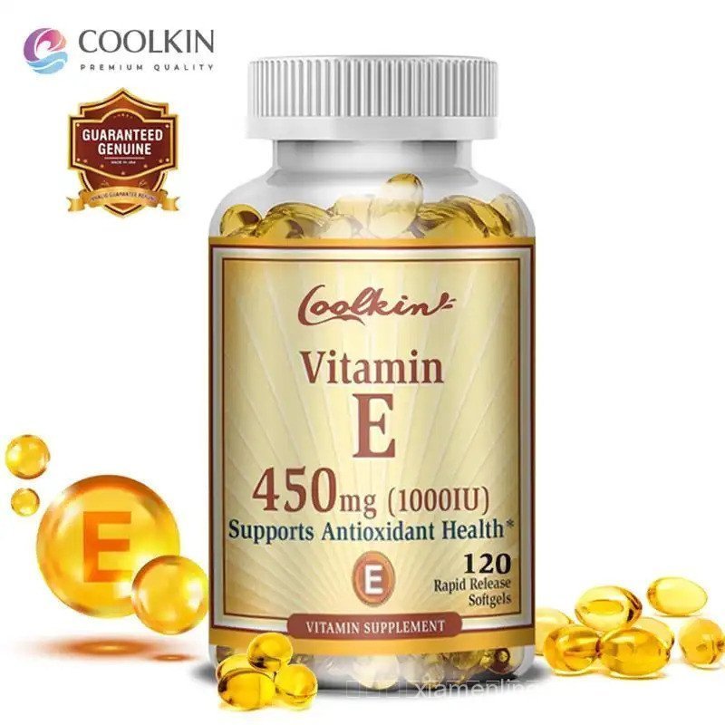 Cool Vitamin E-120 แคปซูล-วิตามินจําเป็นในเดือนสอง GXD9