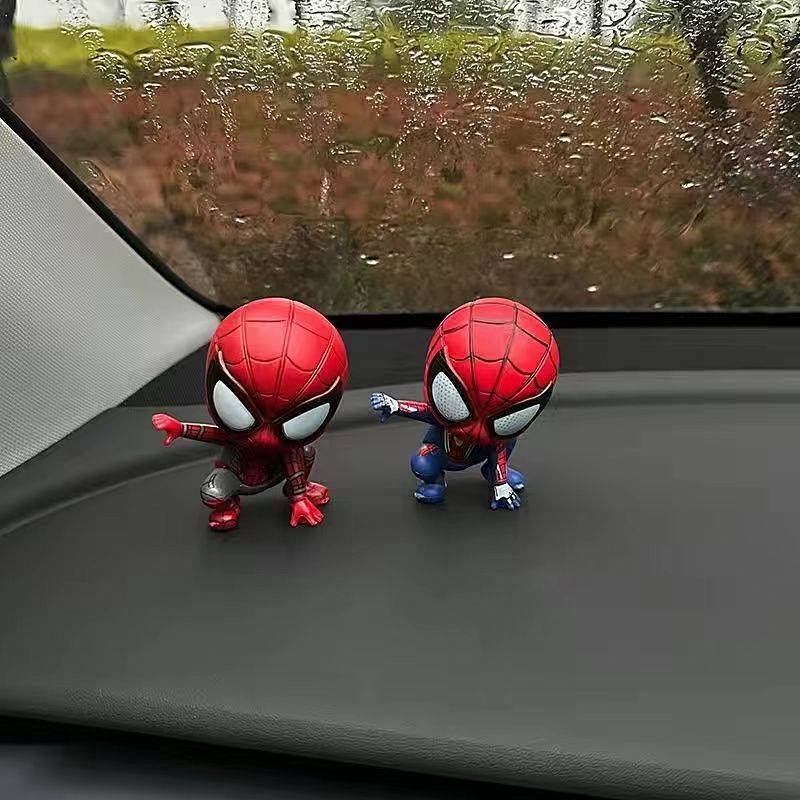 Spider-Man Car Decoration Car Interior Center Console Decoration Office Desk Surface Panel Computer 