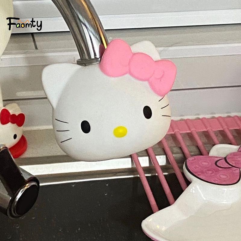 [Famty] Creative Hello Kitty Kitchen Shower Faucet Kawaii Splash-proof Faucet Filter Household Rotat