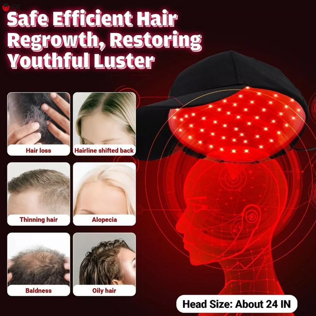 Laser Hair Growth Cap - Hair Regrowth Treatment Machine สําหรับทุกรูปทรงศีรษะ