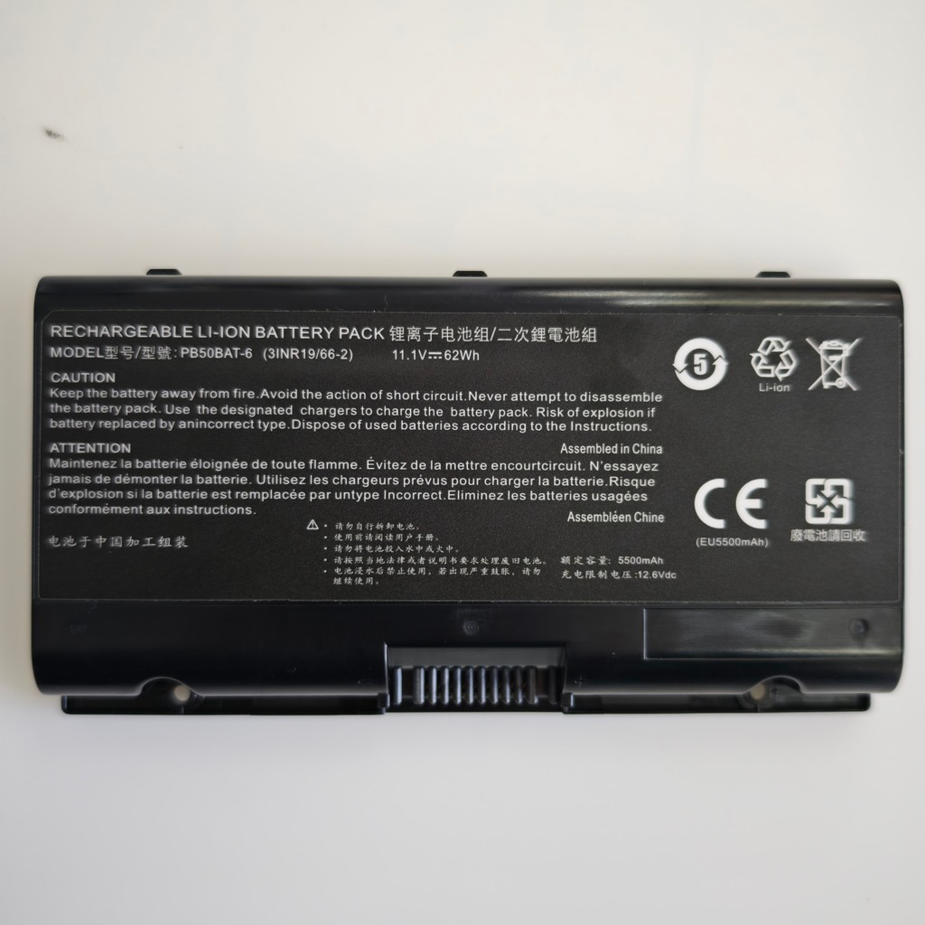 New Application Shenzhou Ares G9-CT7PK CPB5S04 PB50BAT-6 High Capacity Battery 62Wh