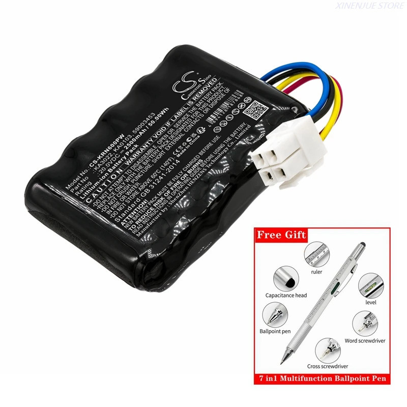 แบตเตอรี่เครื่องมือทําสวน 20V/2500mAh 59003453 KA3022 สําหรับ Kress Mission KR100 Nano KR101E 600 KR