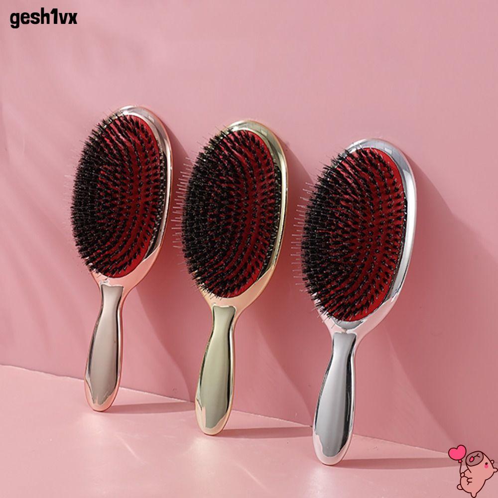 LOLLIPOP หมูป่า Bristle Paddle Hair Brush, PS Anti Static Hair Care ผมหรูหรารูปร่างพาย Hairdressing 