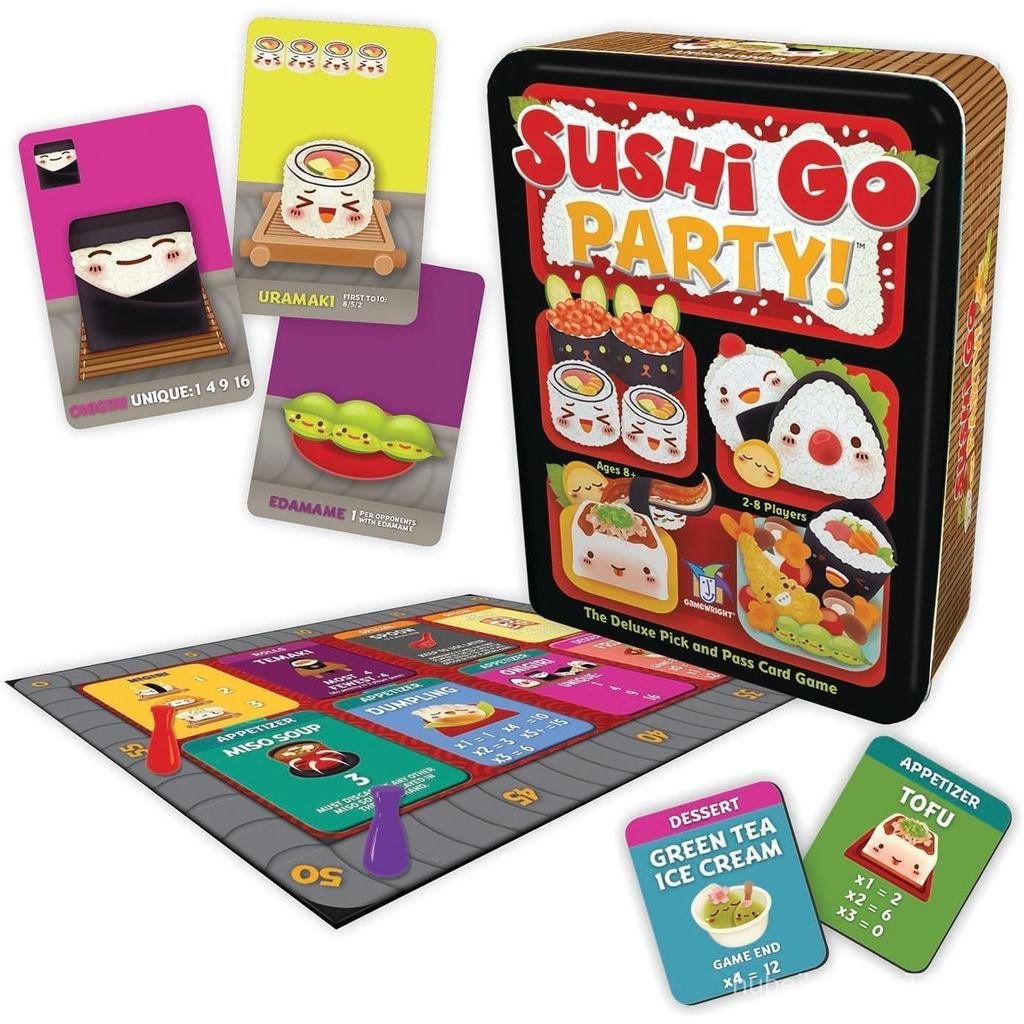 Sushi Go Party! - การ์ดเกม The Deluxe Pick & Pass โดย Gamewright หลากสี