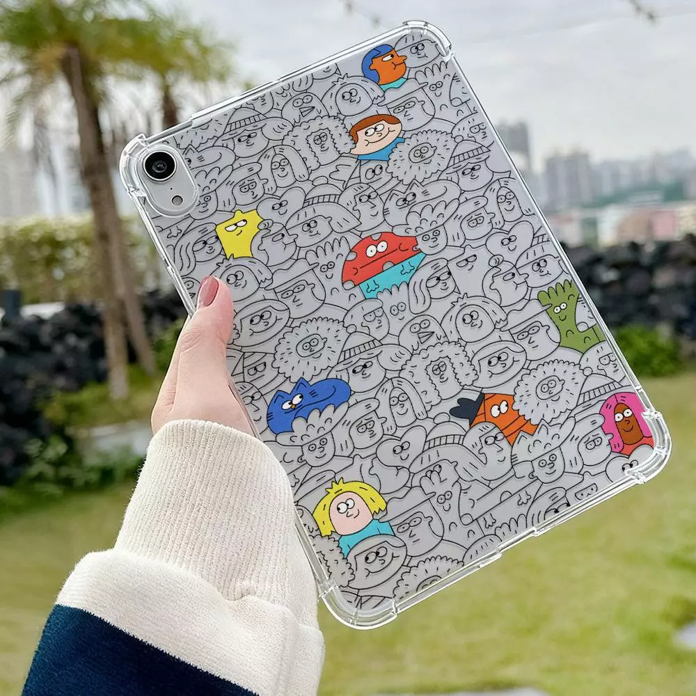 เคสป้องกันแท็บเล็ต TPU แบบใส for IPad 5th/6Th Pro 13" Pro 9.7" Pro 11 Air 5 4 3 2 1 Air 5 Air13 Mini 7 6 5 4 3 2 1