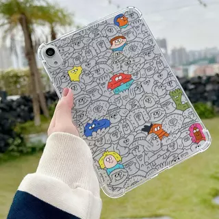 เคสป้องกันแท็บเล็ต TPU แบบใส for IPad 5th/6Th Pro 13" Pro 9.7" Pro 11 Air 5 4 3 2 1 Air 5 Air13 Mini 7 6 5 4 3 2 1